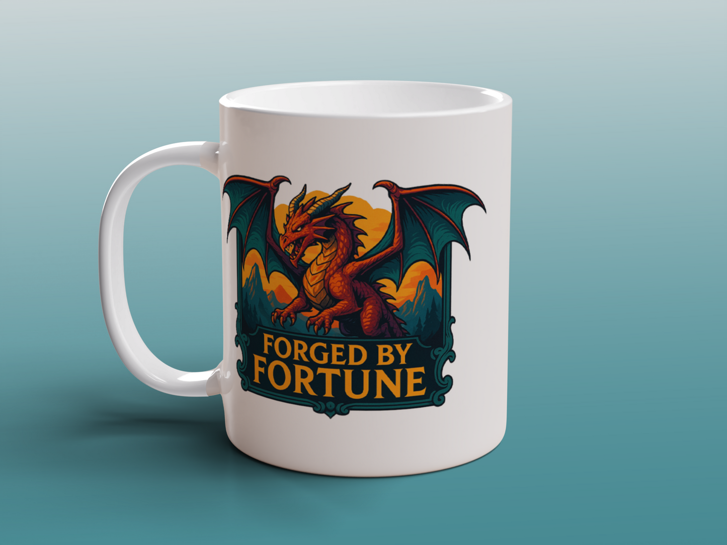 Dragon Mug Fantasy Dragon Coffee Mug RPG Gift for DnD & Fantasy Fans