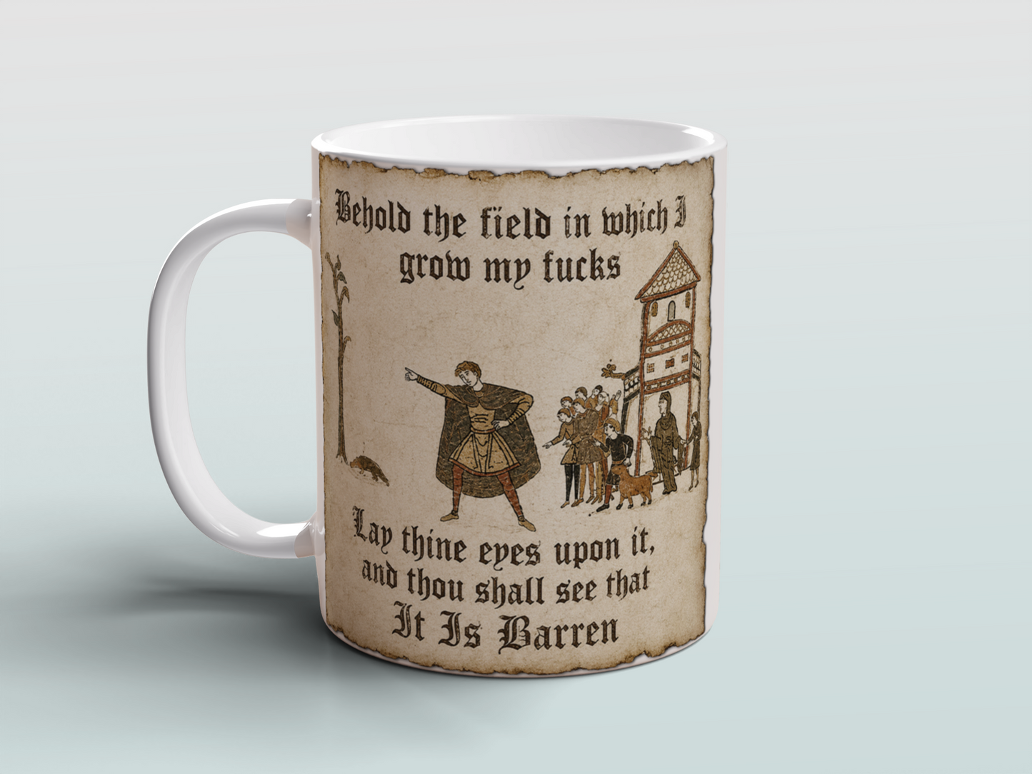 Medieval Humour Mug Funny Gothic Gift for Him Sarcastic Office Coffee Mug