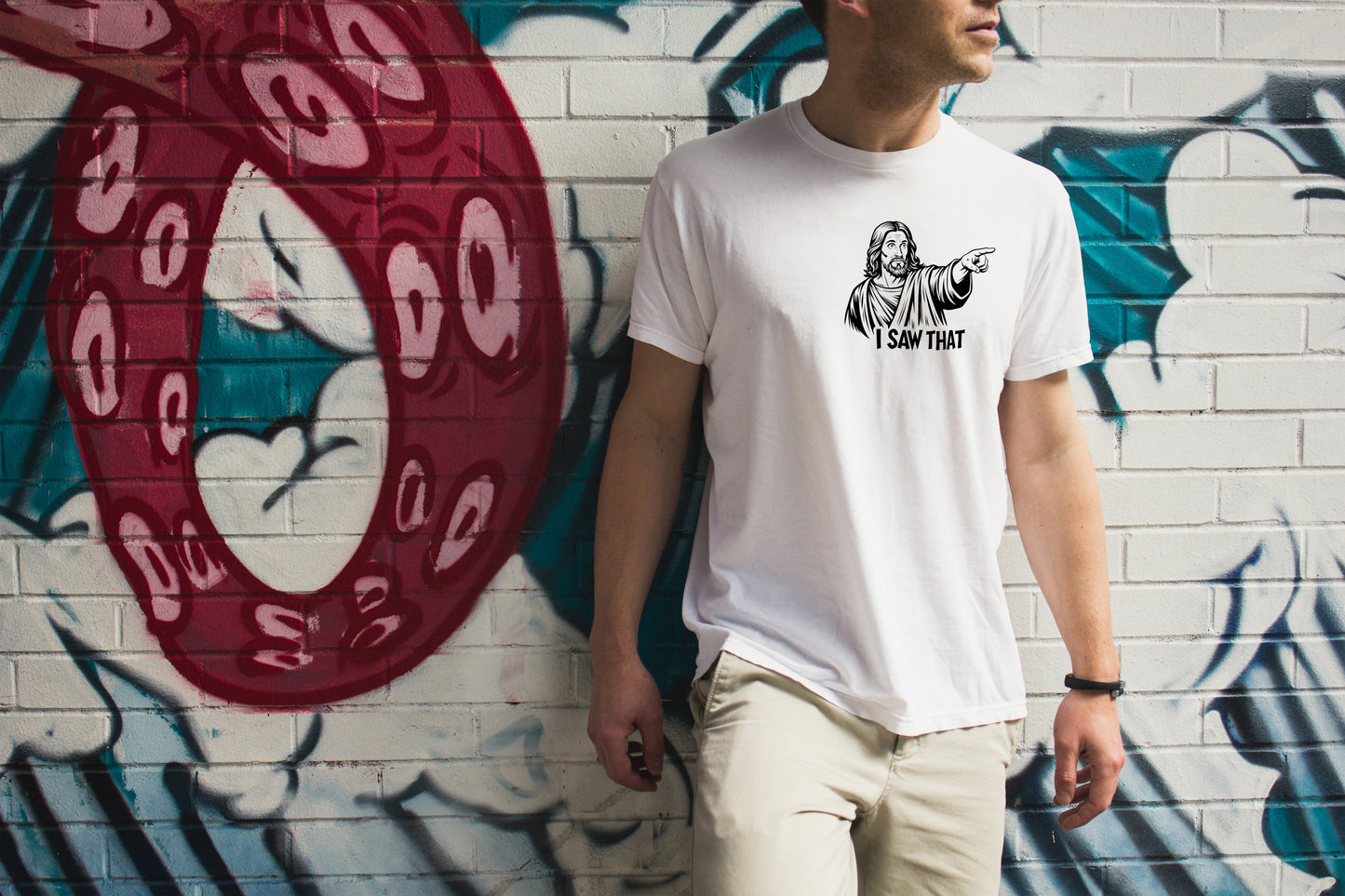 Jesus I Saw That Funny Christian T Shirt Novelty Graphic Unisex Gift