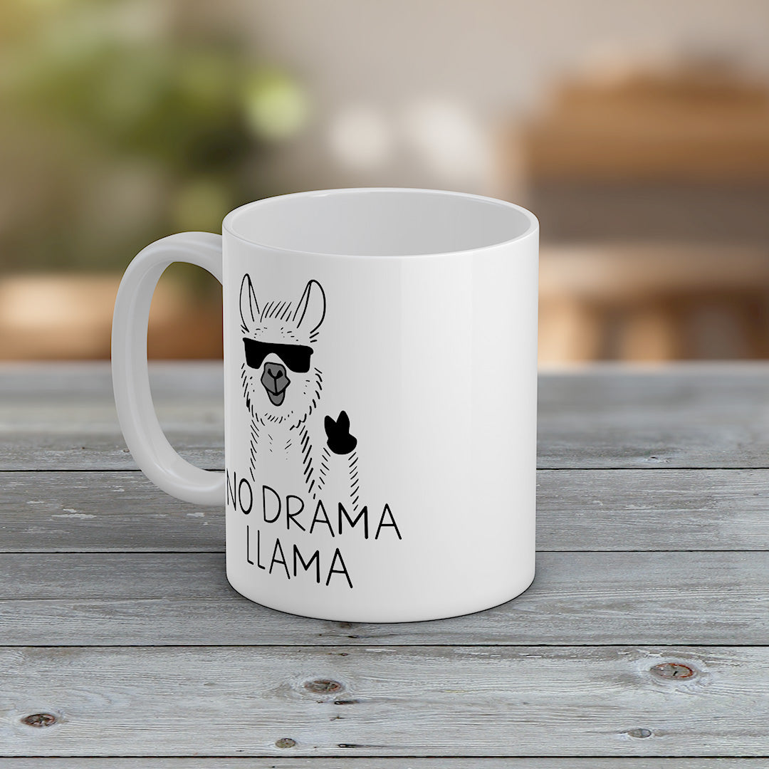 Funny Llama Coffee Mug Cute Animal Ceramic Cup Gift for Her Him Office