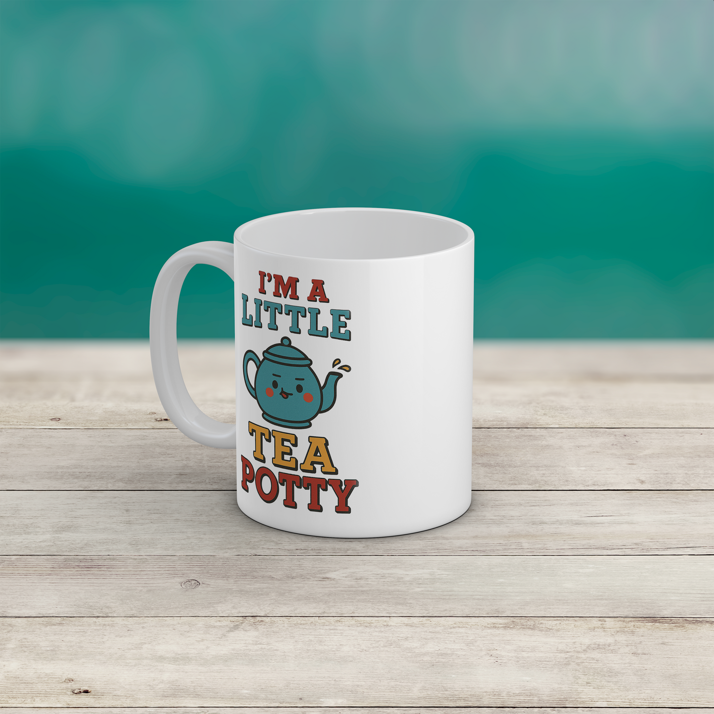 Tea Lover Mug I'm A Little Tea Potty Novelty Tea Mug Gift for Tea Drinkers