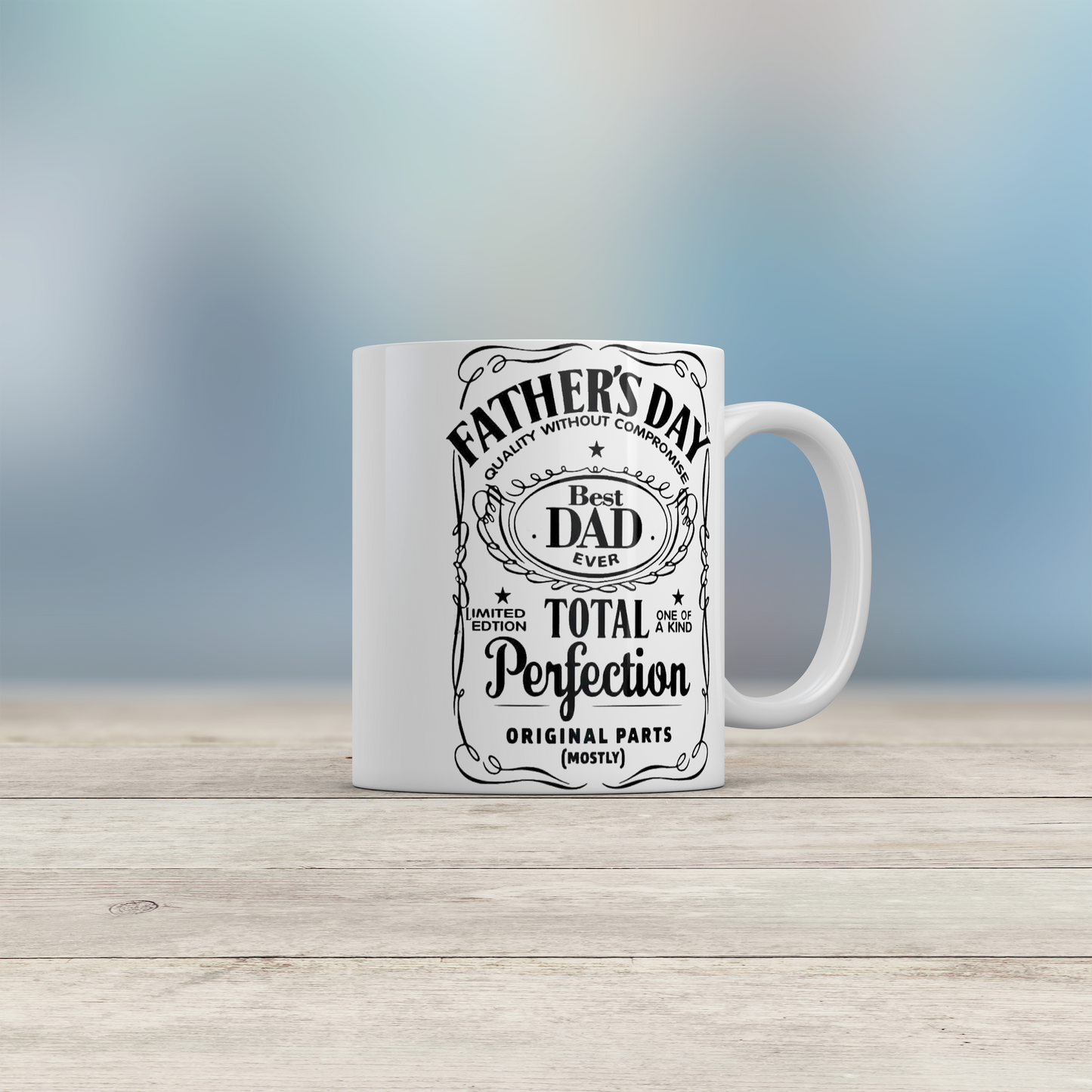 Dad Gift Ceramic Coffee Mug Vintage Style Birthday Christmas Present for Father