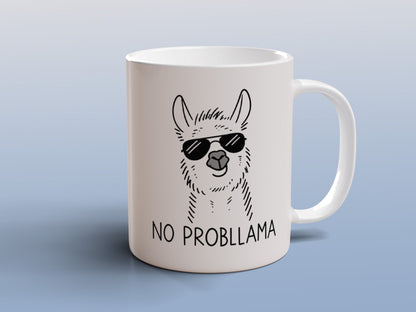 Funny Llama Coffee Mug Cute Animal Ceramic Cup Gift for Her Him Office