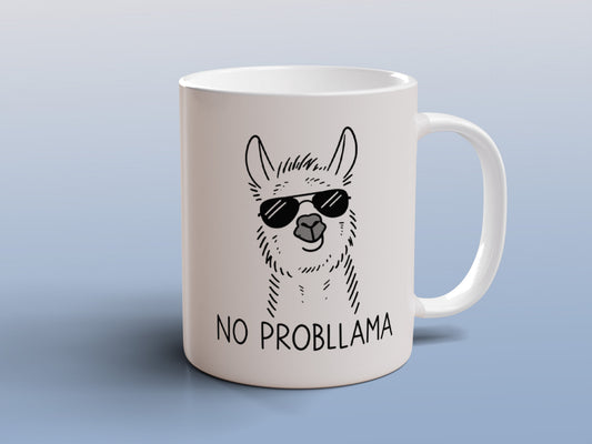 Funny Llama Coffee Mug Cute Animal Ceramic Cup Gift for Her Him Office