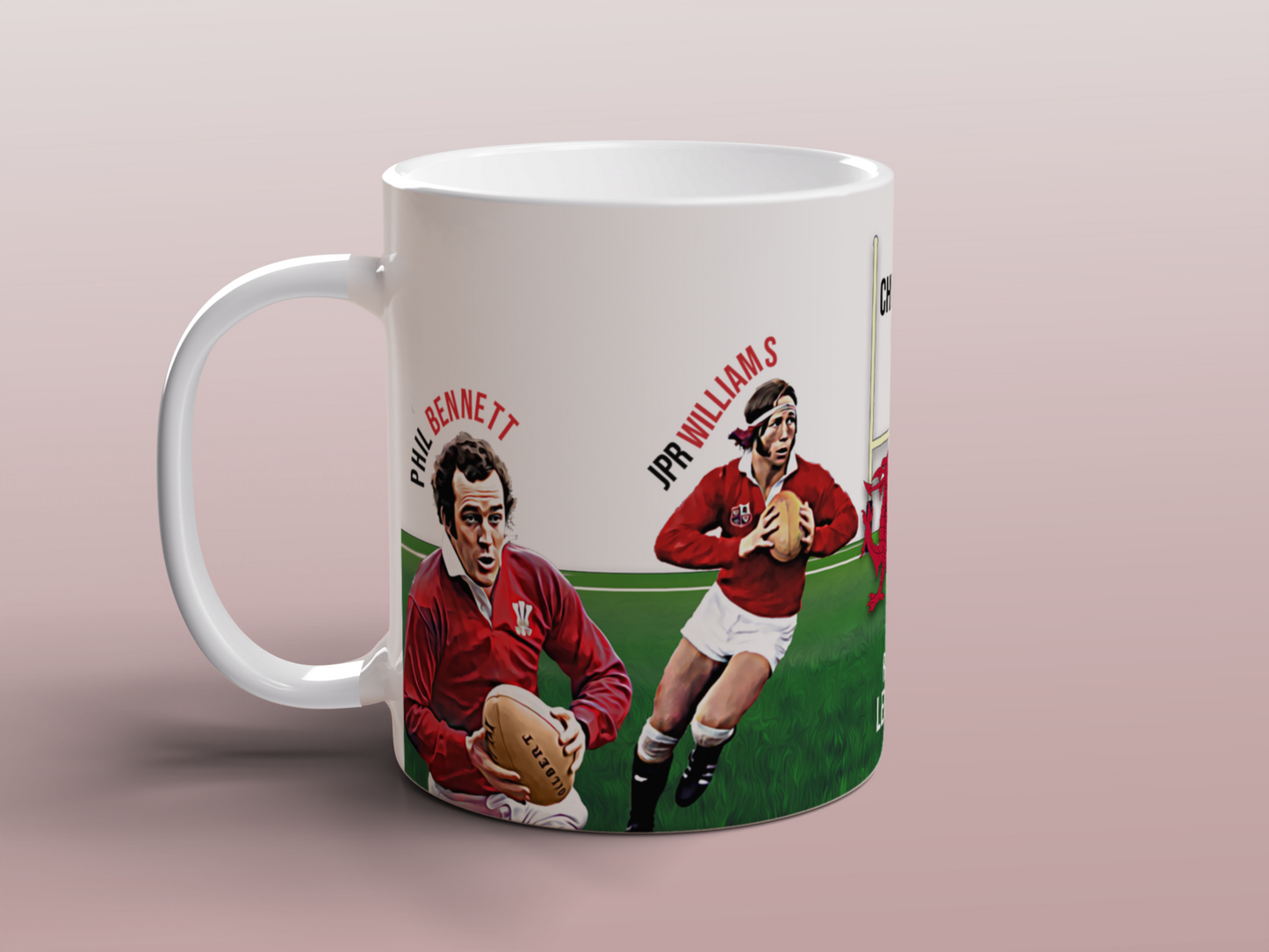 Welsh Rugby Legends Mug Wales Rugby Union Gift Tea Coffee Mug UK