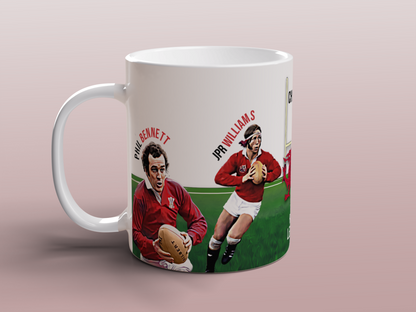 Welsh Rugby Legends Mug Wales Rugby Union Gift Tea Coffee Mug UK