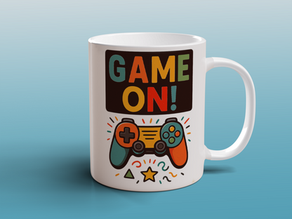 Game On Mug Gamer Coffee Mug Gaming Gift for Video Game Lovers & Gamers