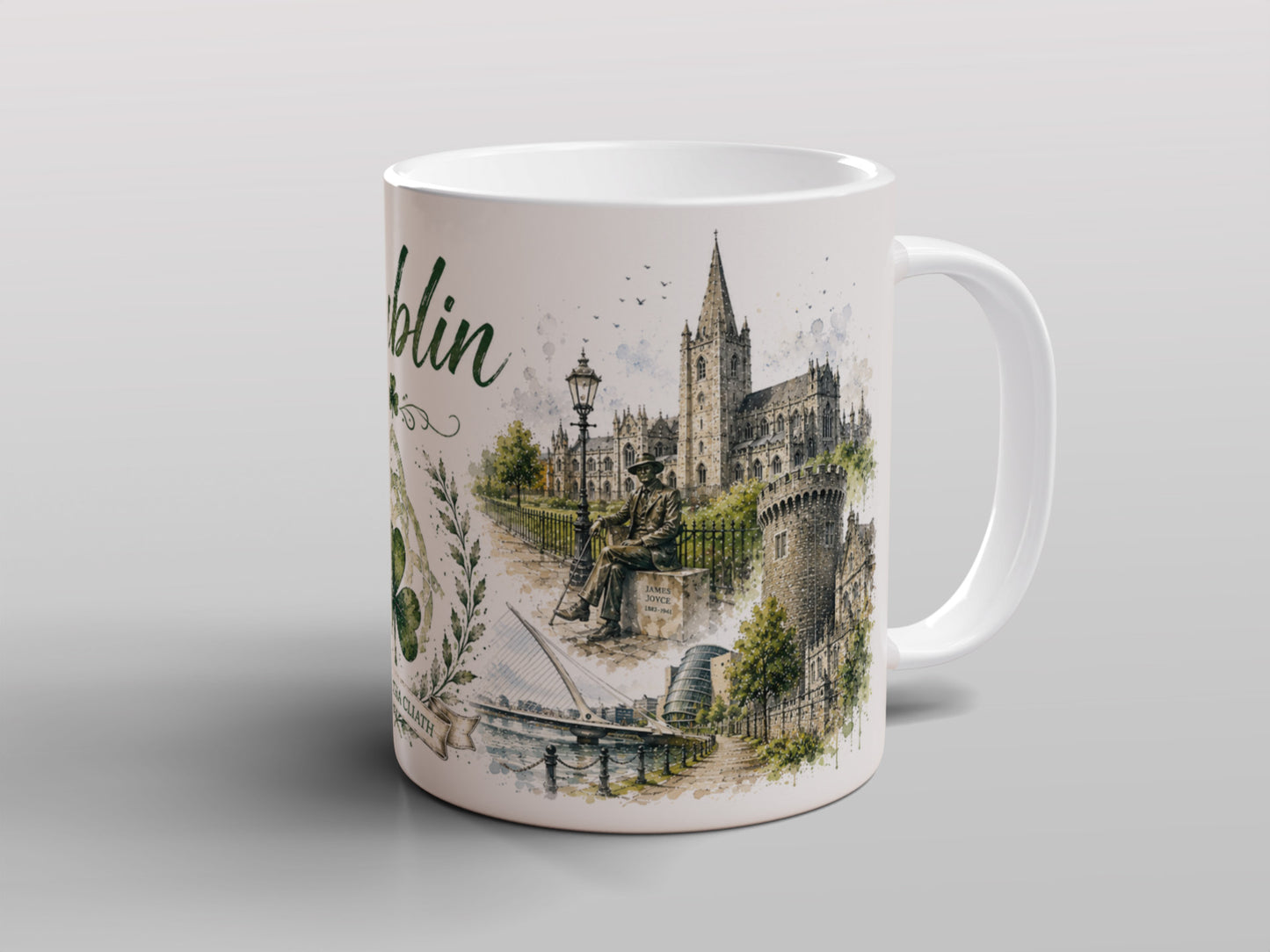 Dublin Ireland Mug | Dublin City Landmarks & Irish Gift