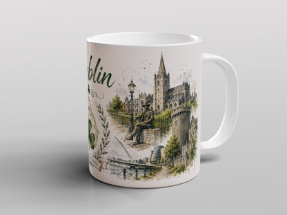 Dublin Ireland Mug | Dublin City Landmarks & Irish Gift