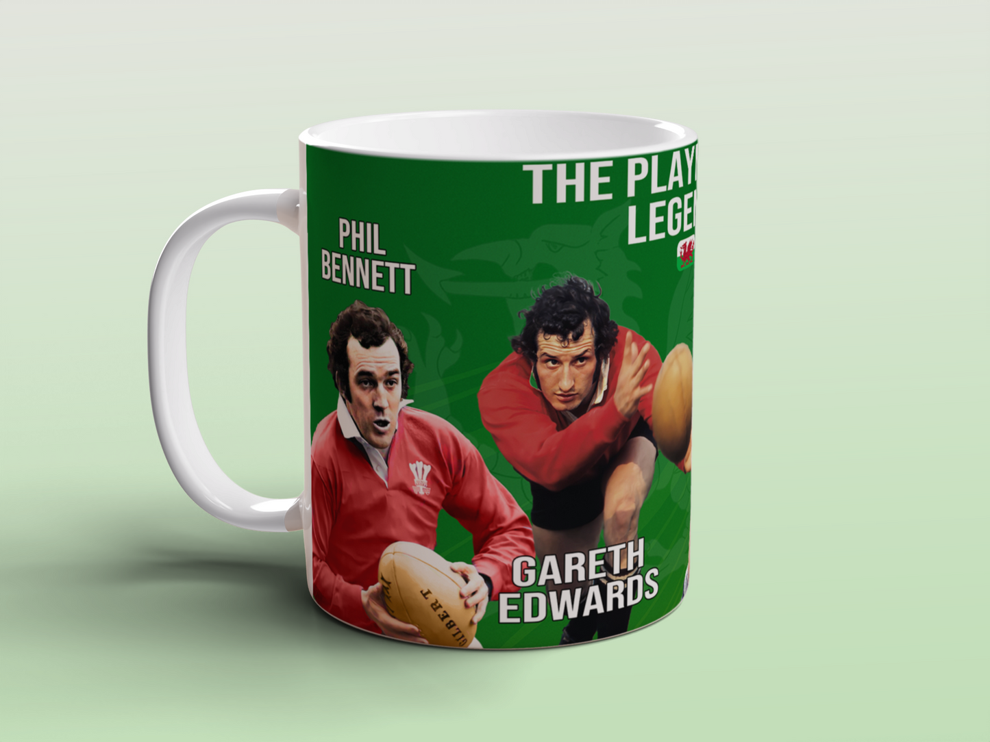 Wales Rugby Legends Ceramic Mug Welsh Rugby Gift Tea Coffee Mug Cymru Fans