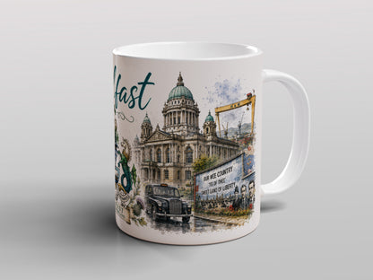 Belfast Northern Ireland Mug | City Landmarks & Heritage Gift