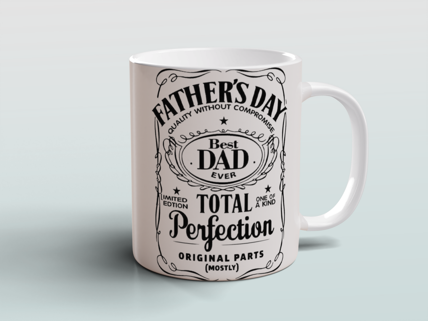 Dad Gift Ceramic Coffee Mug Vintage Style Birthday Christmas Present for Father
