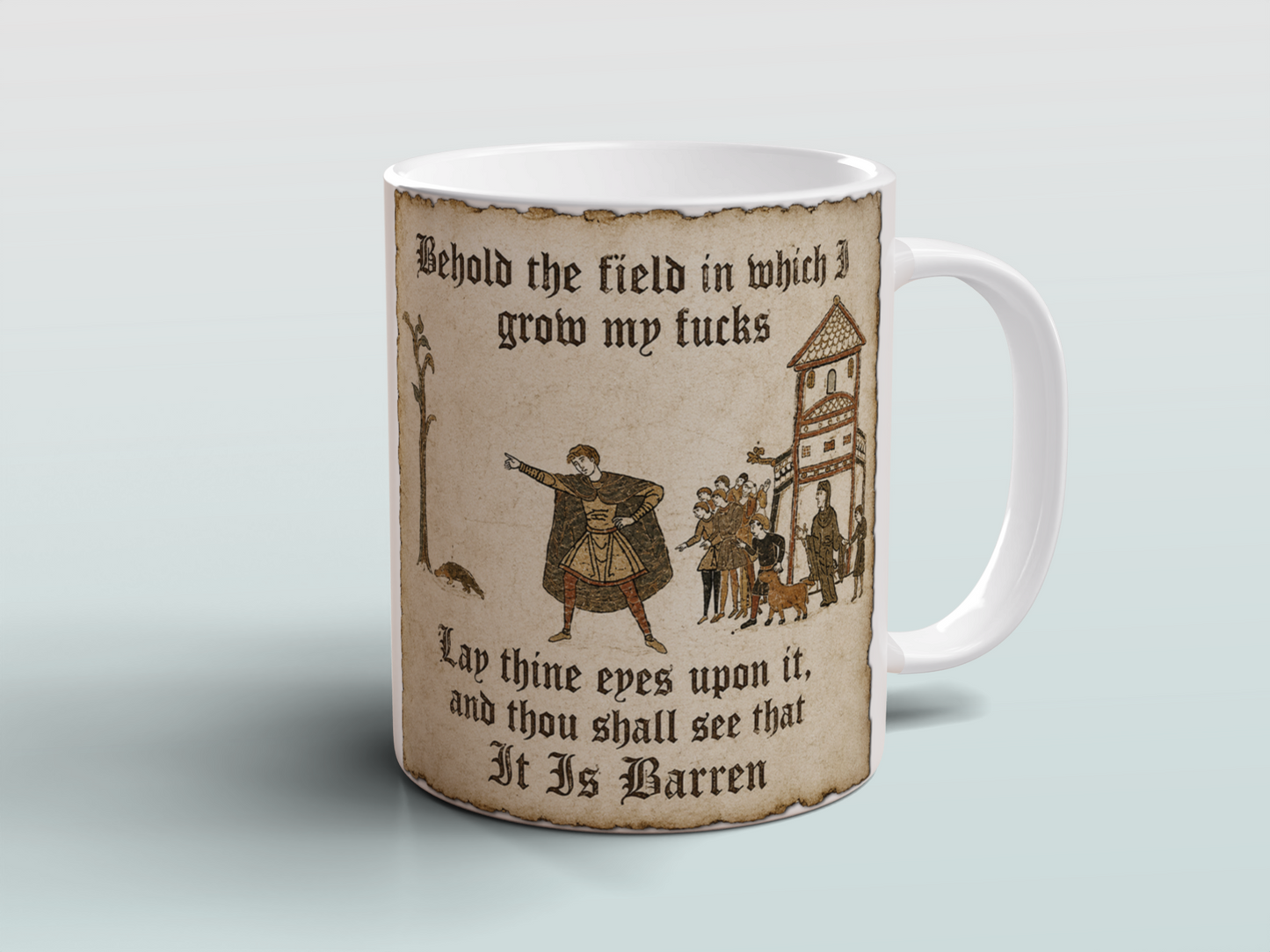 Medieval Humour Mug Funny Gothic Gift for Him Sarcastic Office Coffee Mug