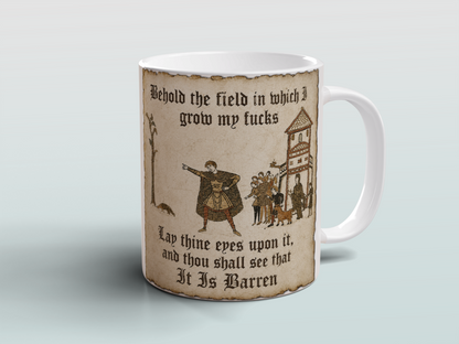 Medieval Humour Mug Funny Gothic Gift for Him Sarcastic Office Coffee Mug