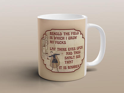 Vintage Medieval Manuscript Mug Gothic Humour Gift for History Lovers Coffee Mug