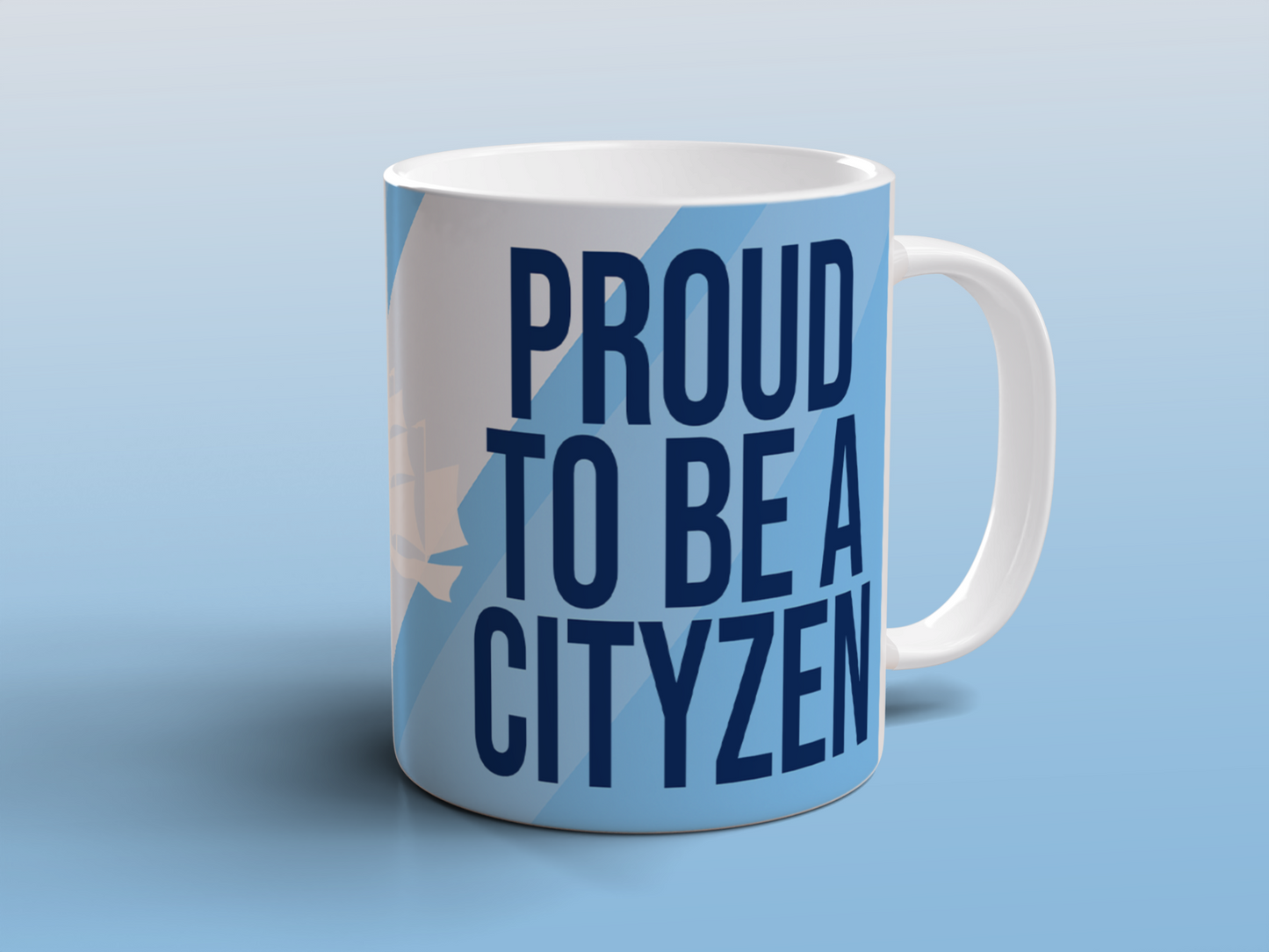 Proud to Be a Cityzen Mug Sky Blue Football Fan Gift Tea Coffee Mug Supporter