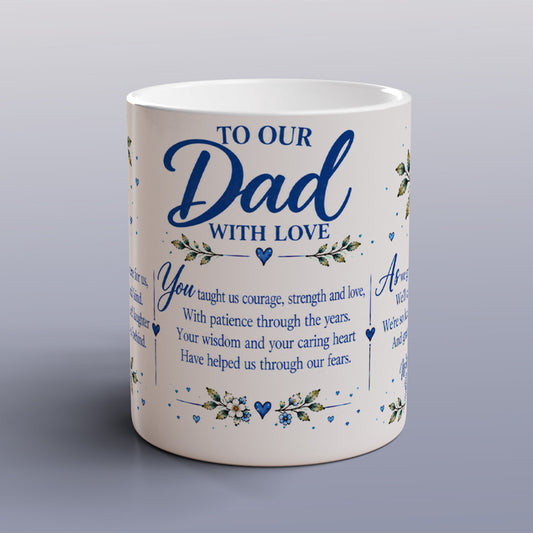 Dad Mug with Matching Coaster, Loving Gift from Your Children