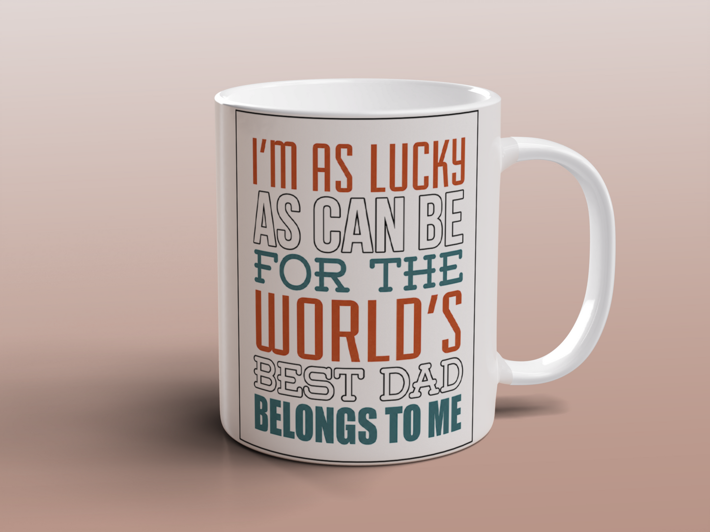 Dad Gift Ceramic Coffee Mug Funny Quote Best Dad Present Tea Coffee Mug 11oz