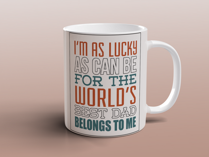 Dad Gift Ceramic Coffee Mug Funny Quote Best Dad Present Tea Coffee Mug 11oz