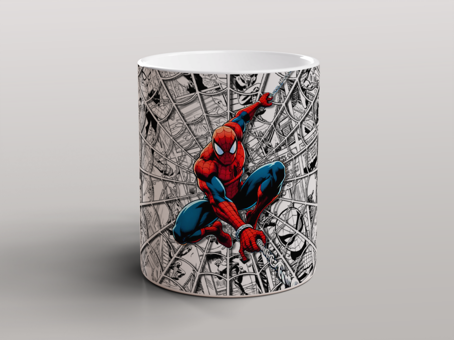 Spider-Man Comic Web Mug | Marvel Superhero Coffee Tea Ceramic Cup 11oz