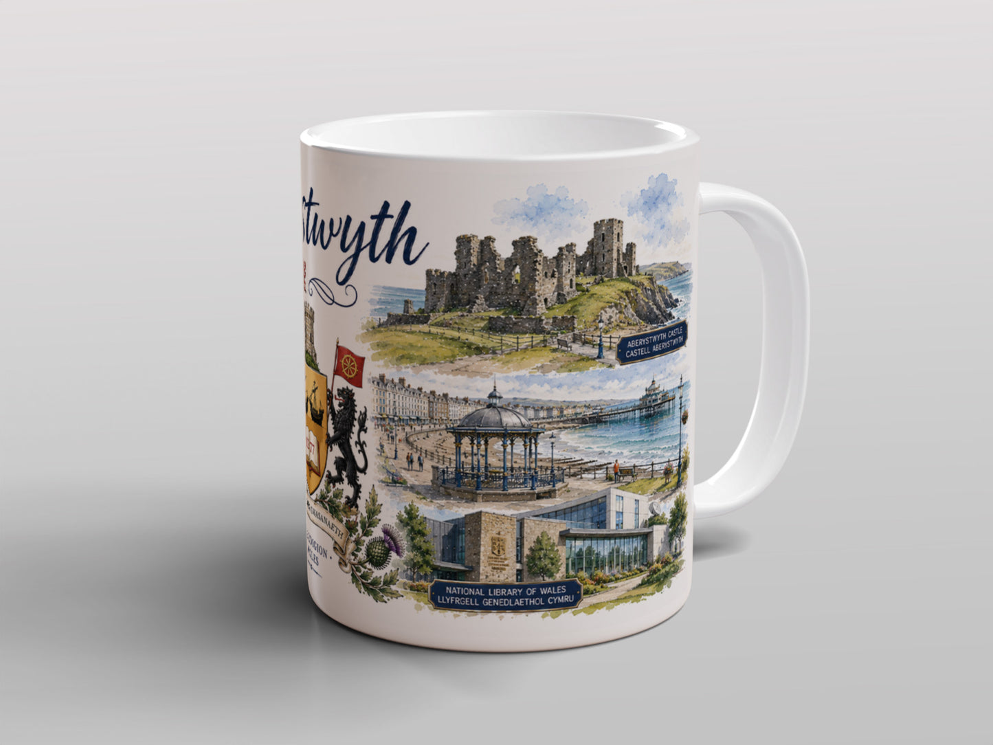 Aberystwyth Wales Mug | Ceredigion Landmark Souvenir