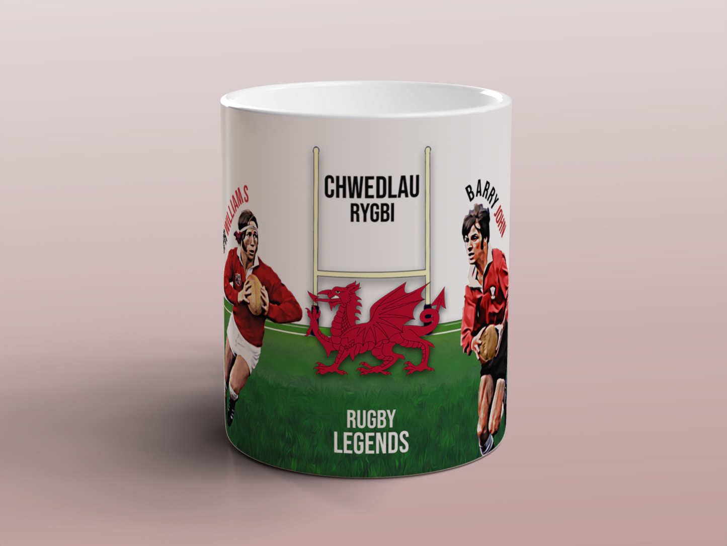 Welsh Rugby Legends Mug Wales Rugby Union Gift Tea Coffee Mug UK