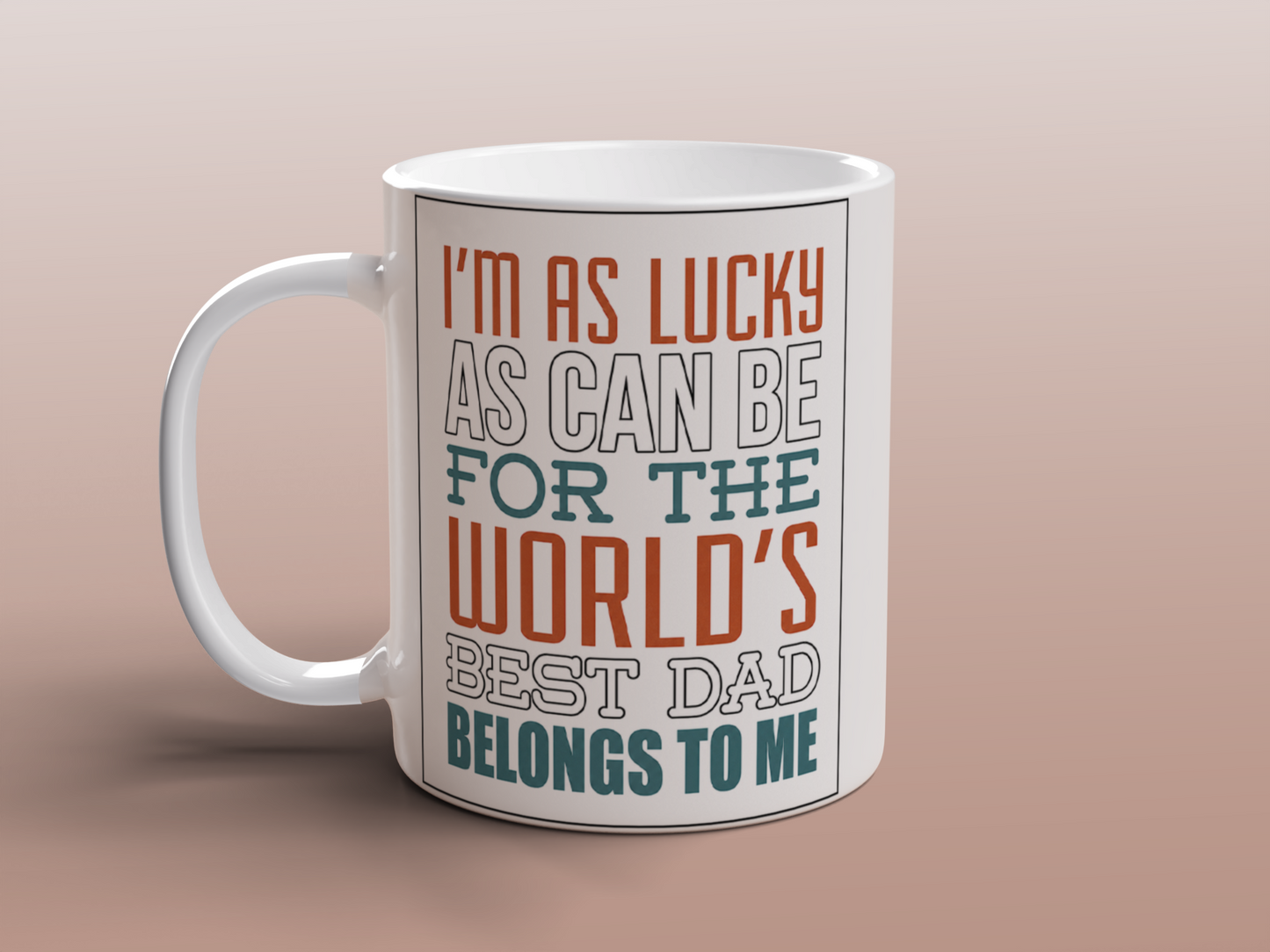 Dad Gift Ceramic Coffee Mug Funny Quote Best Dad Present Tea Coffee Mug 11oz