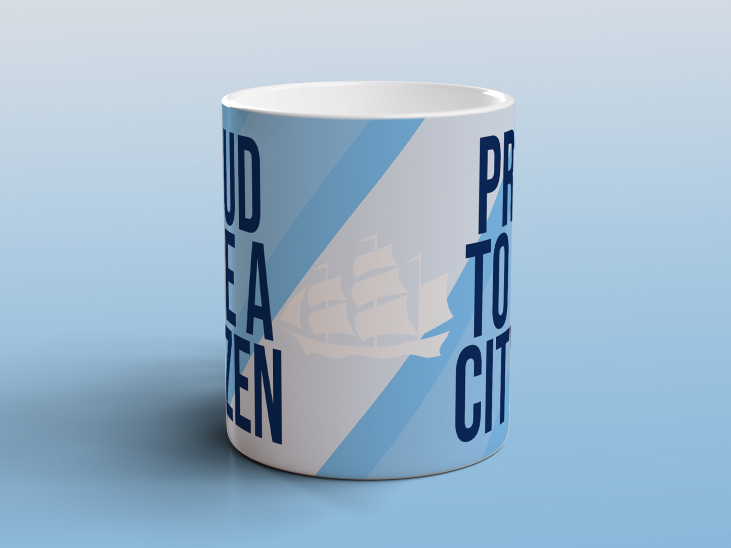 Proud to Be a Cityzen Mug Sky Blue Football Fan Gift Tea Coffee Mug Supporter