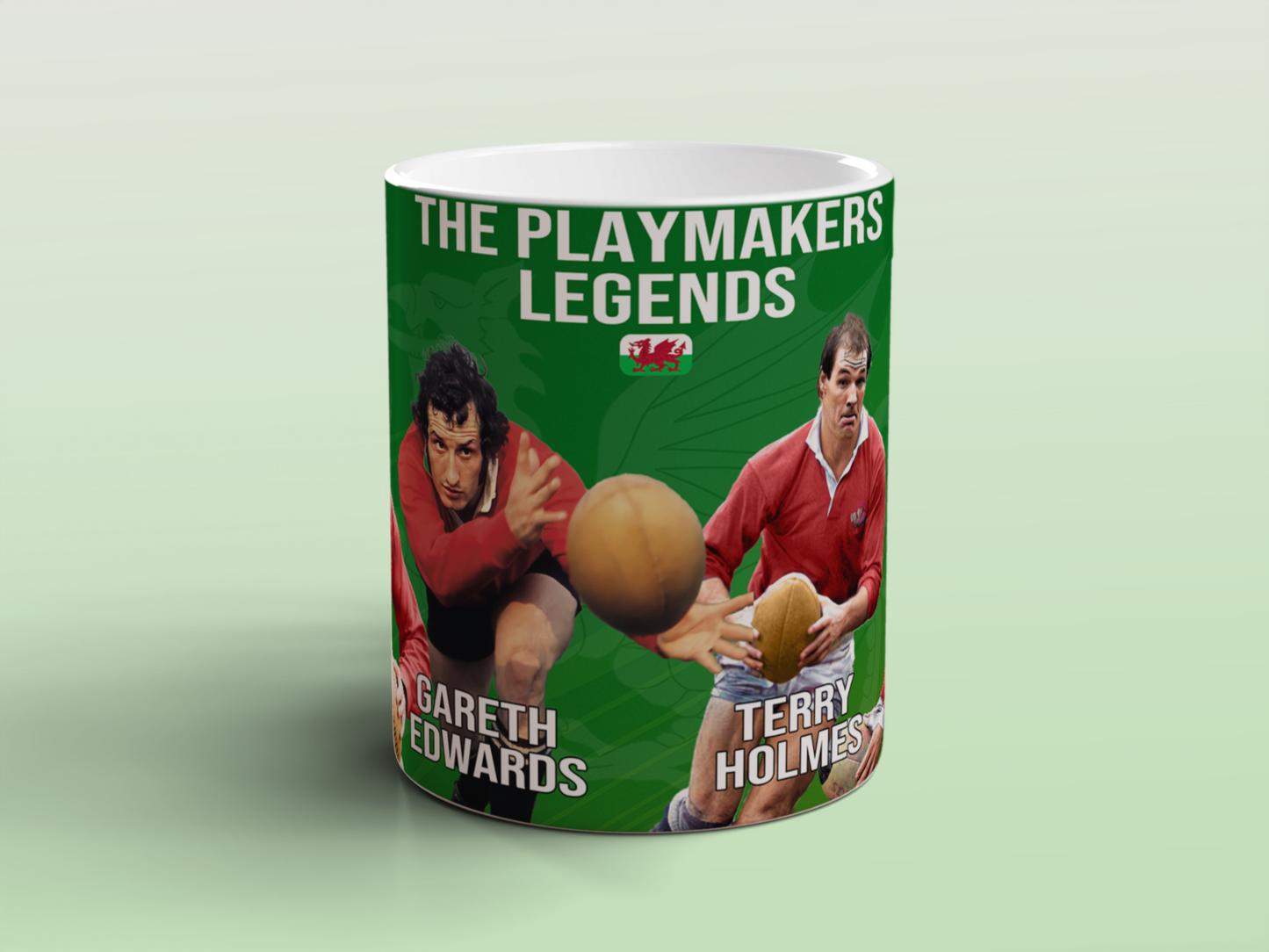 Wales Rugby Legends Ceramic Mug Welsh Rugby Gift Tea Coffee Mug Cymru Fans