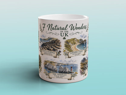 7 Natural Wonders of the UK Mug Scenic Landscape Souvenir Gift