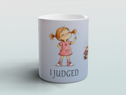 Funny Judgement Mug Sarcastic Humour Gift for Friends Office Coffee Mug