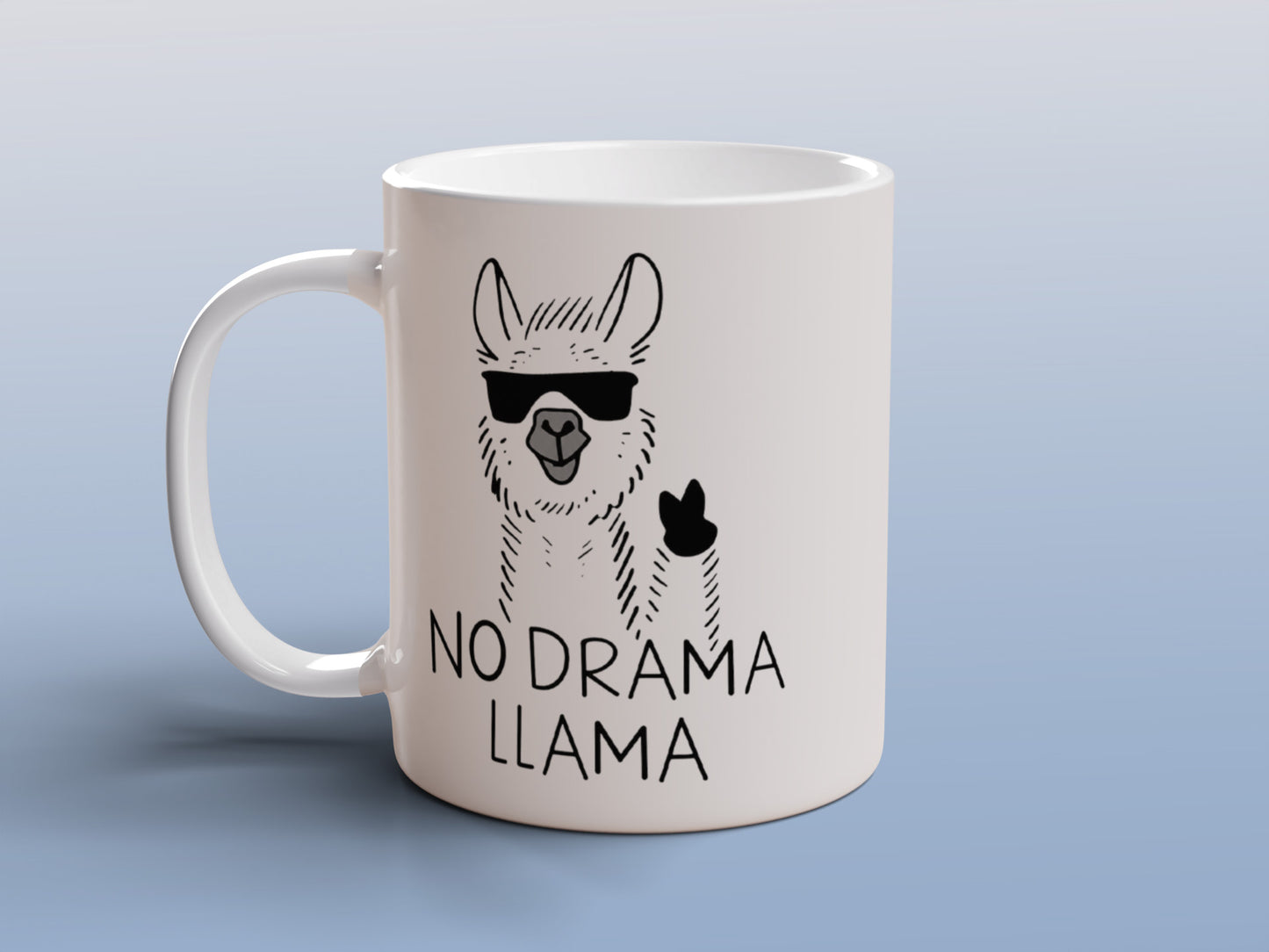 Funny Llama Coffee Mug Cute Animal Ceramic Cup Gift for Her Him Office