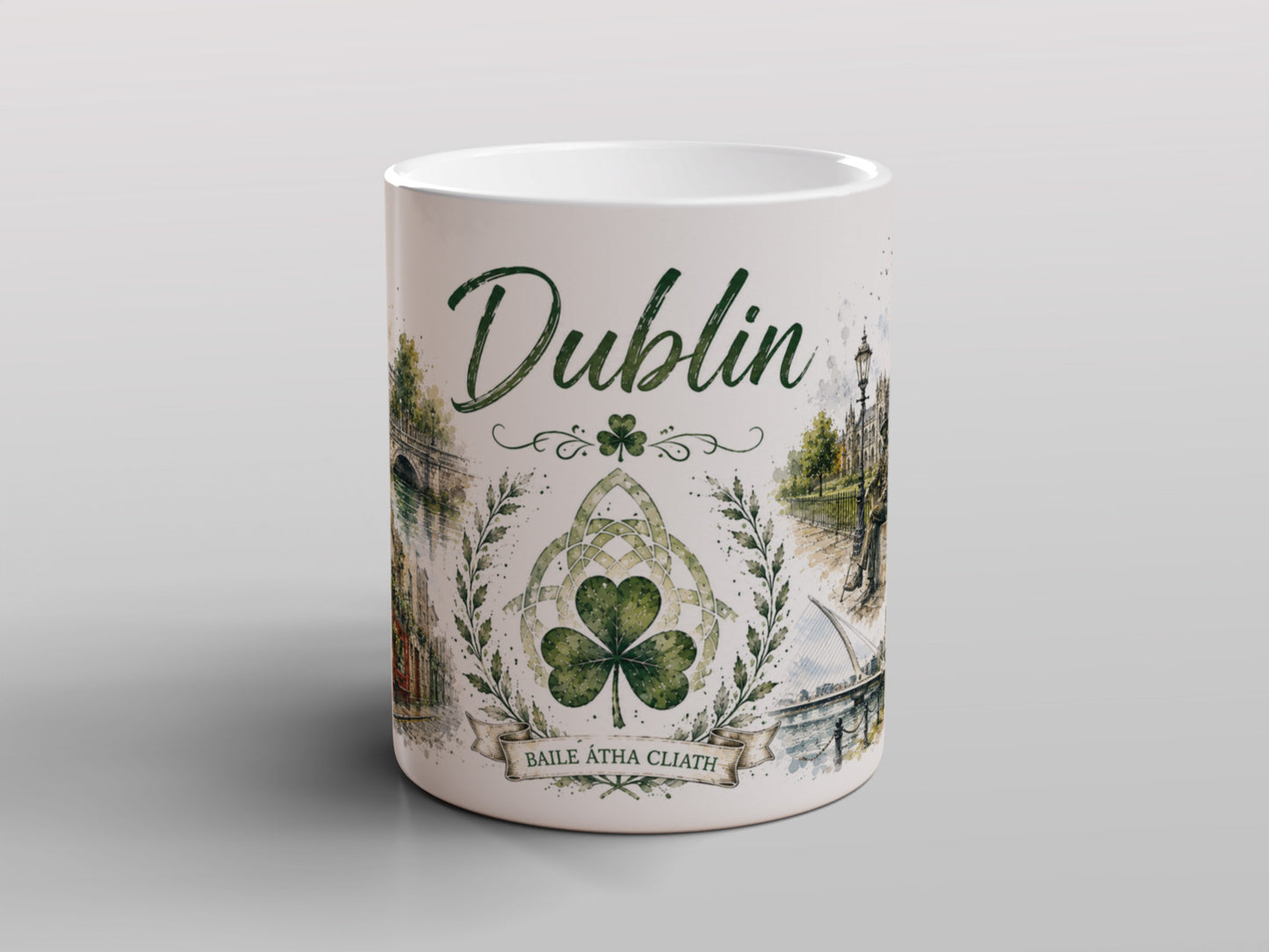 Dublin Ireland Mug | Dublin City Landmarks & Irish Gift