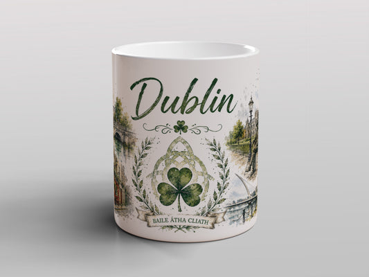 Dublin Ireland Mug | Dublin City Landmarks & Irish Gift