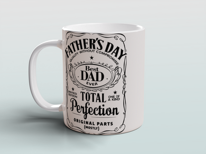 Dad Gift Ceramic Coffee Mug Vintage Style Birthday Christmas Present for Father