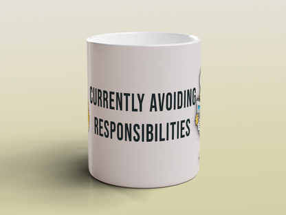 Funny Introvert Bird Mug Cute Office Humour Gift for Coworkers Coffee Mug