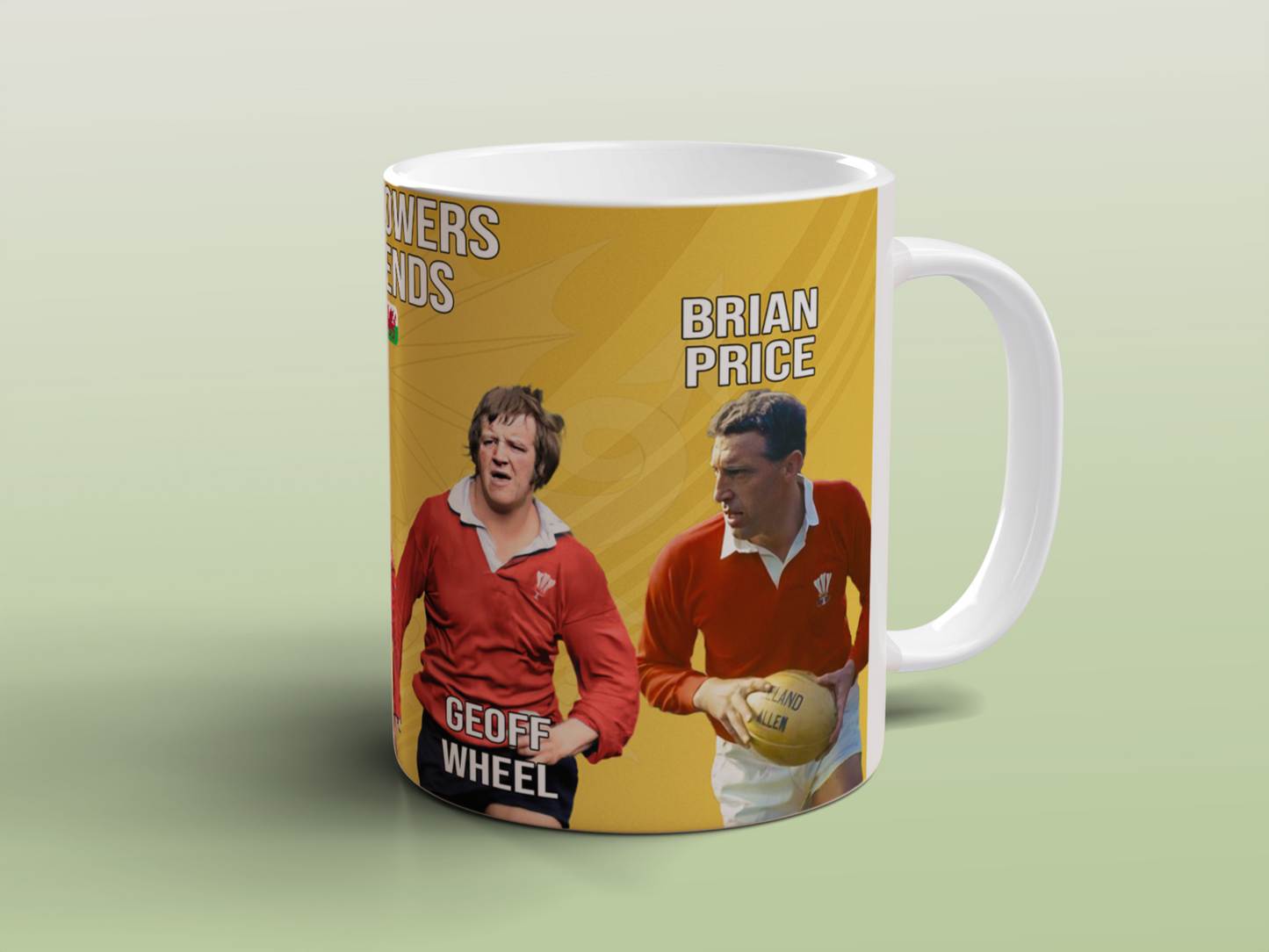 Welsh Rugby Legends Coffee Mug Wales Rugby Union Gift for Rugby Fans