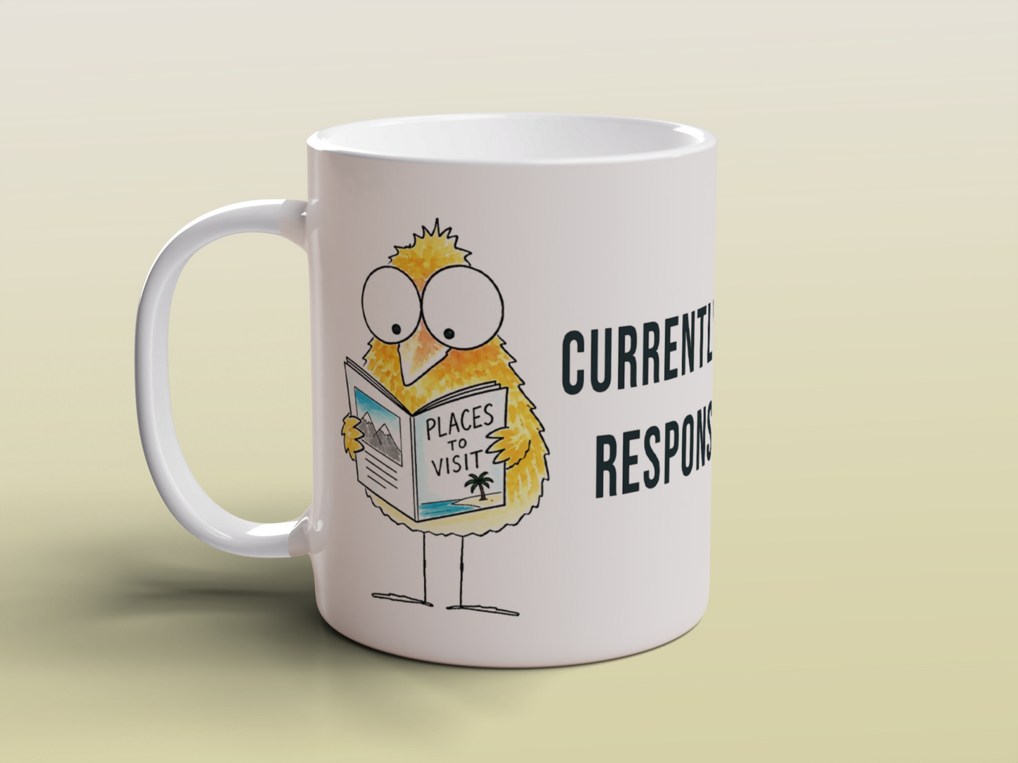 Funny Introvert Bird Mug Cute Office Humour Gift for Coworkers Coffee Mug