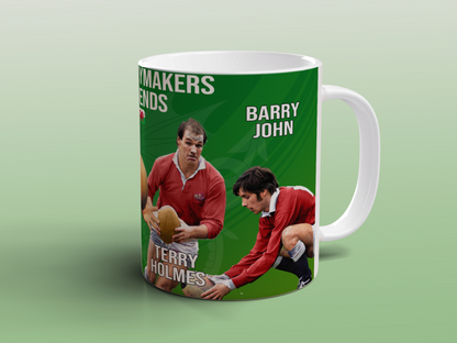 Wales Rugby Legends Ceramic Mug Welsh Rugby Gift Tea Coffee Mug Cymru Fans