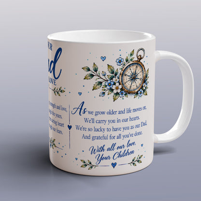 Dad Mug with Matching Coaster, Loving Gift from Your Children