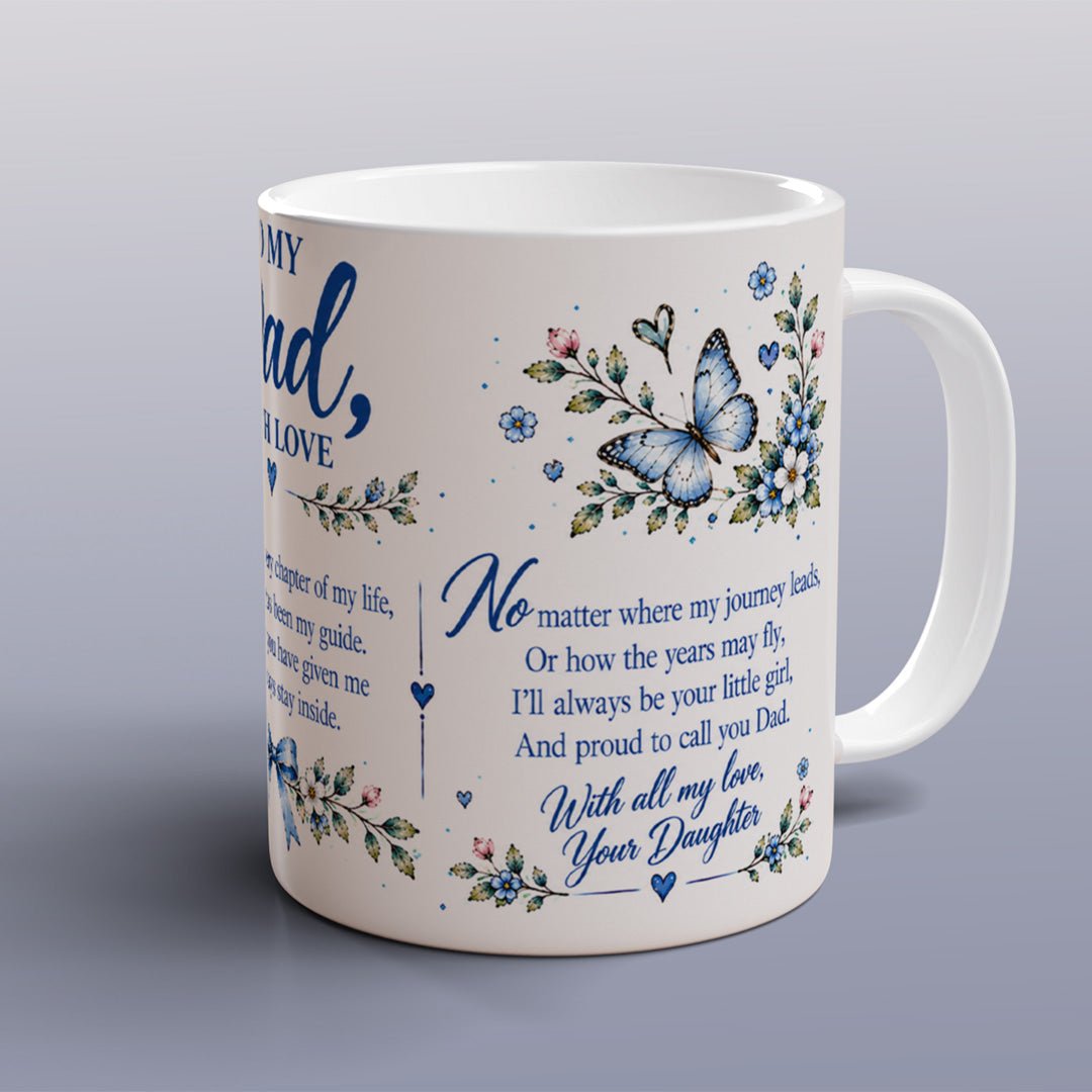 Dad Mug with Matching Coaster, Loving Gift from your Daughter
