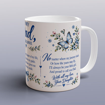 Dad Mug with Matching Coaster, Loving Gift from your Daughter