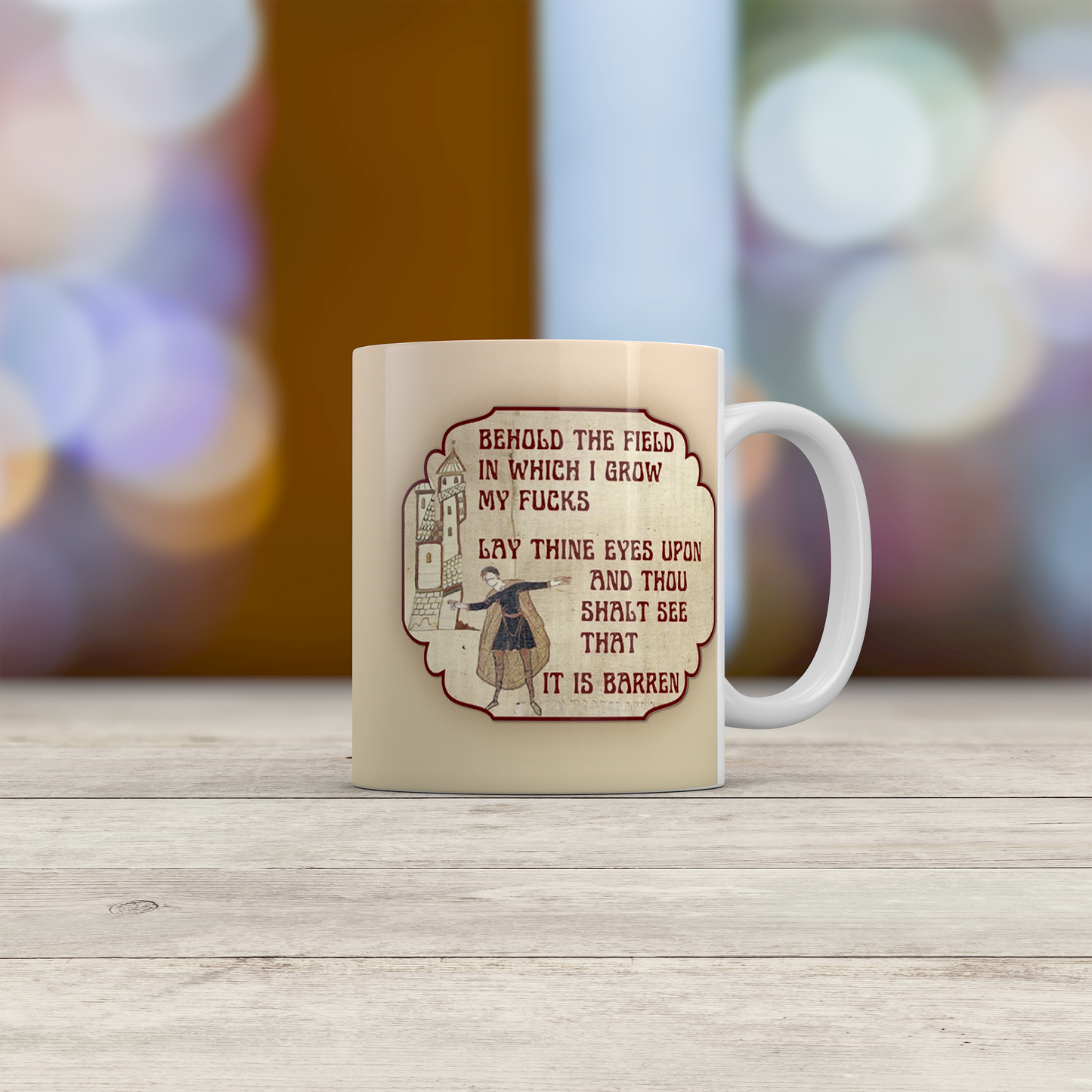 Vintage Medieval Manuscript Mug Gothic Humour Gift for History Lovers Coffee Mug
