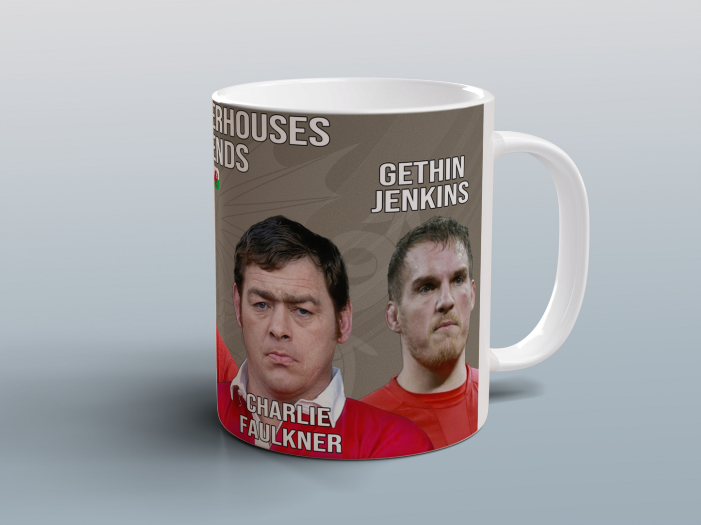 Welsh Rugby Legends Mug Gift Vintage Wales Rugby Union Ceramic Coffee Mug