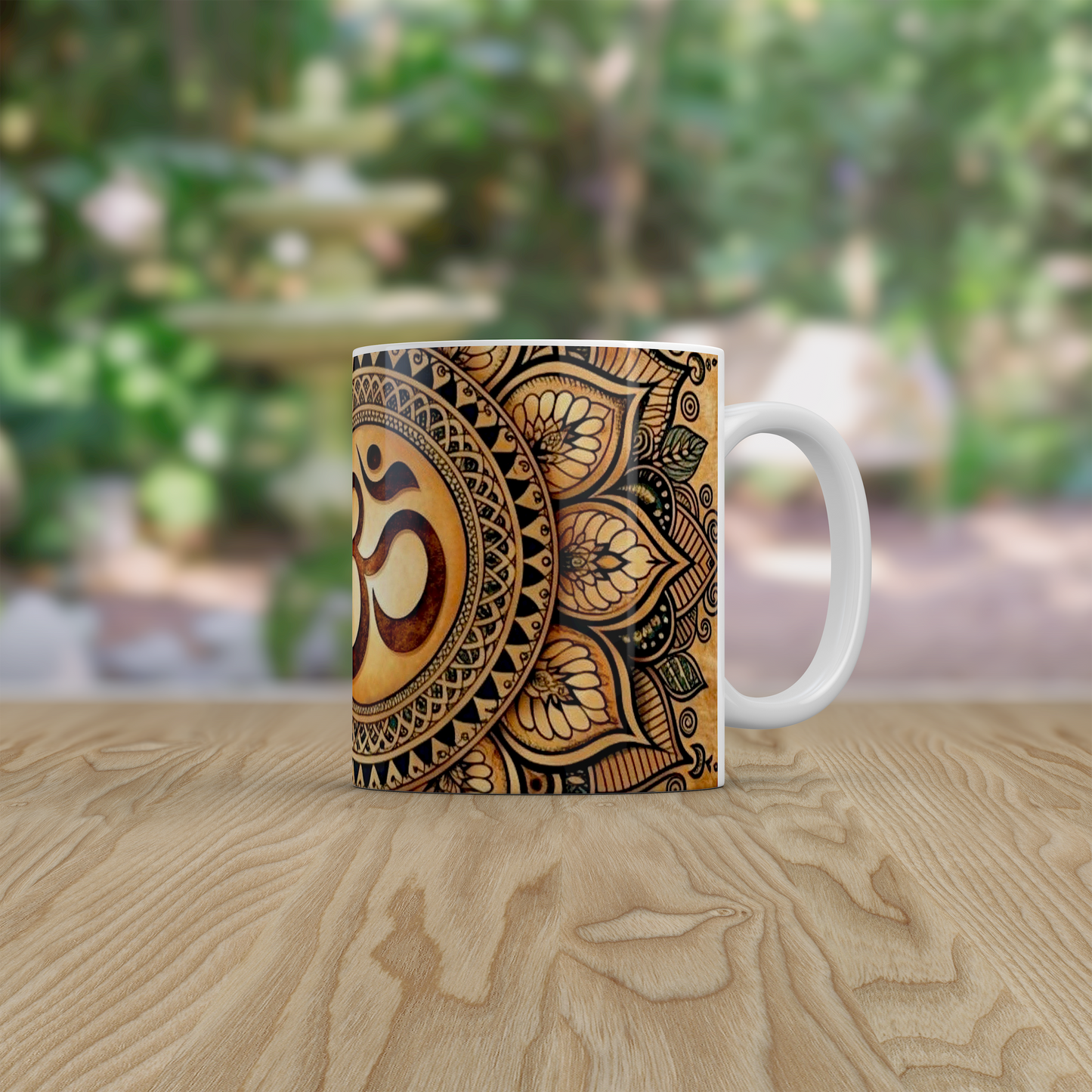 Spiritual Om Mandala Ceramic Mug Yoga Meditation Gift Zen Tea Coffee Mug