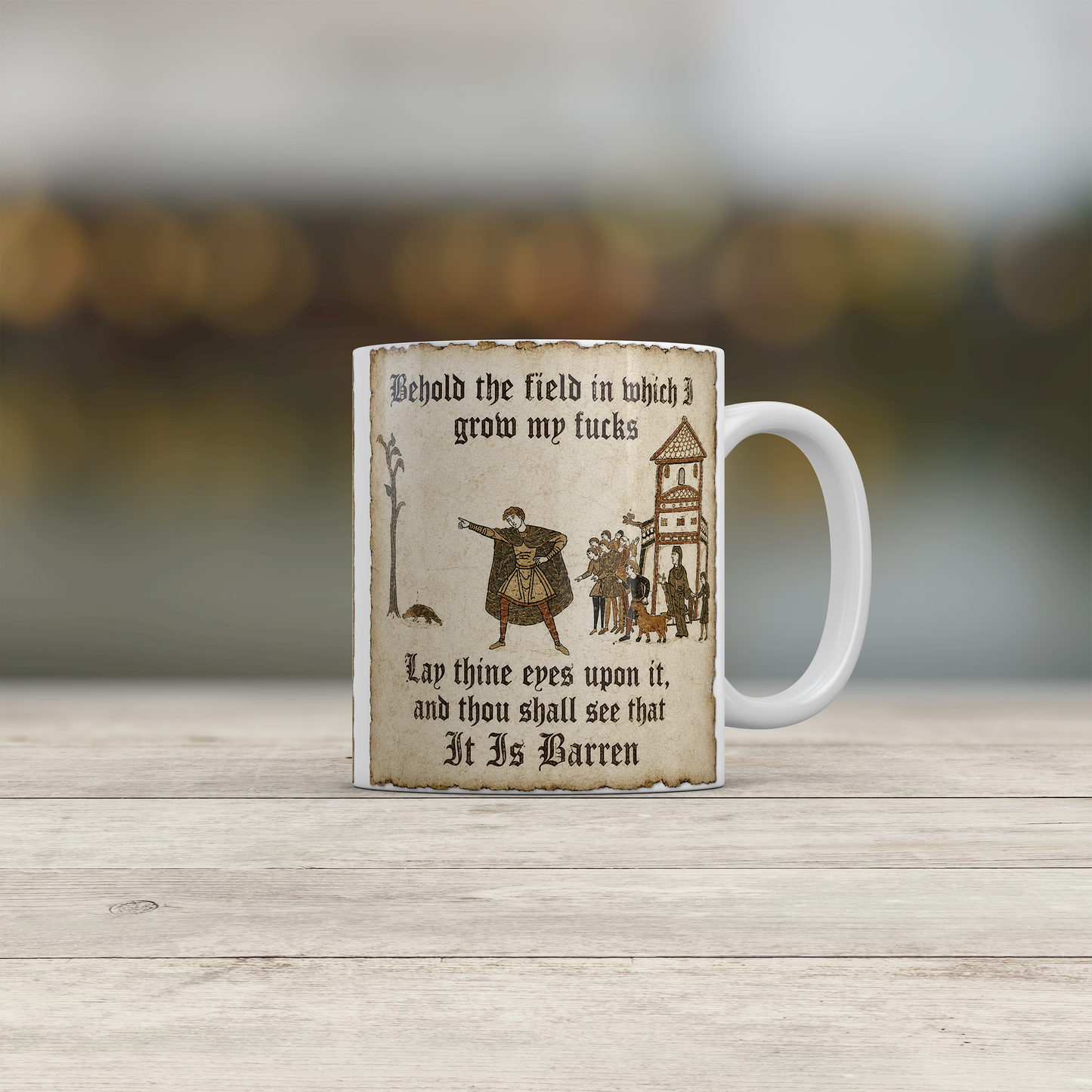 Medieval Humour Mug Funny Gothic Gift for Him Sarcastic Office Coffee Mug