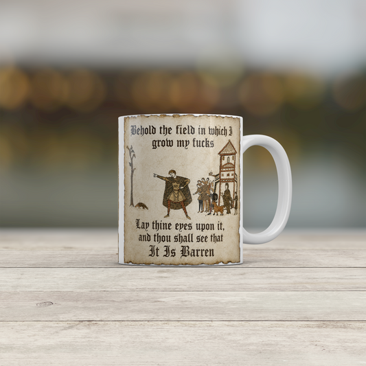 Medieval Humour Mug Funny Gothic Gift for Him Sarcastic Office Coffee Mug