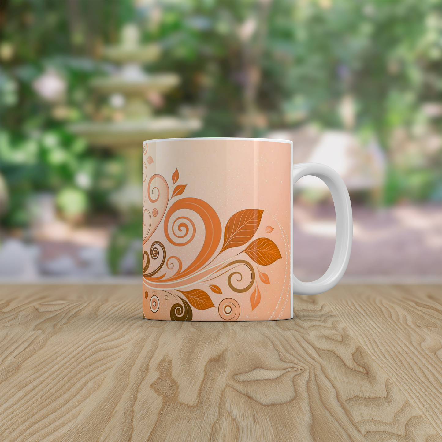 Autumn Leaf Mug | Warm Coffee Tea Mug with Fall Design | Cosy Seasonal Gift for