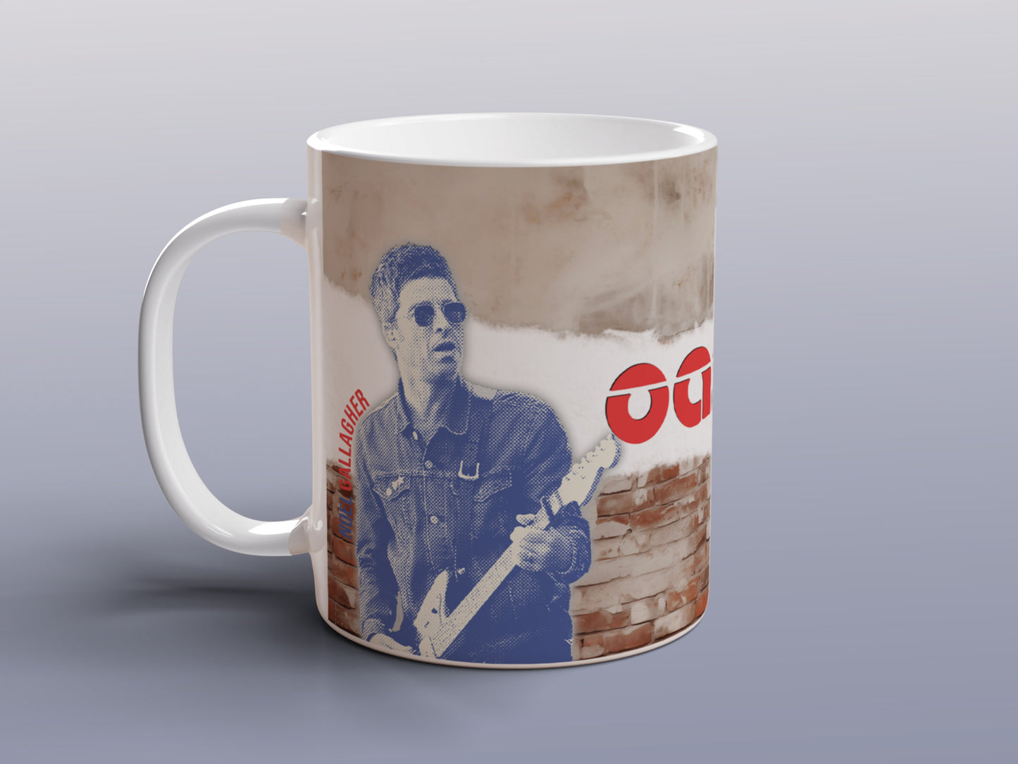 Oasis Mug Noel Liam Gallagher Inspired Retro Rock Music Gift