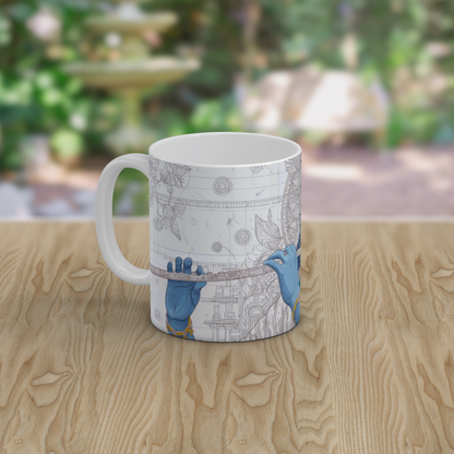 Krishna Mug | Divine Yoga Meditation Mug | Spiritual Hindu Art Coffee Tea Gift